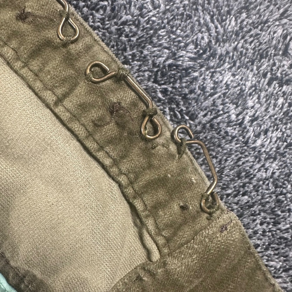 Miss Me Jacket Womens Small Green Military Button Detail Velvet Utility Boho Y2K - Picture 10 of 12